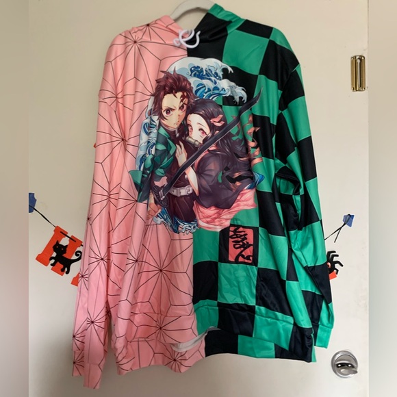 Demon Slayer Nezuko & Tanjiro Anime Hoodie Size X-Large - Picture 2 of 6